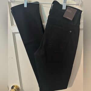 Women’s James Jeans Hunter Jet Black High Rise Straight Jeans Soft Stretch NWT